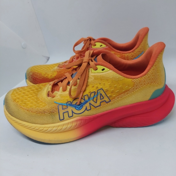 HOKA W Mach 6 Poppy Squash Orange 1147810 PYS Women's Size 8B Running Shoes - Picture 1 of 16